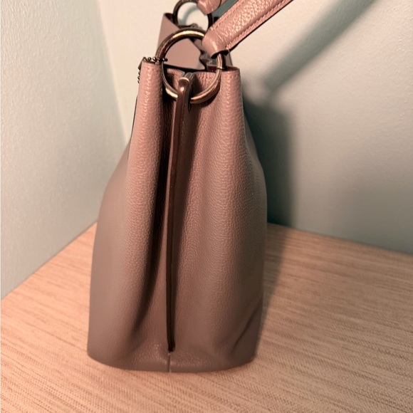 Coach Pebble Gray Shoulder Bag Charlie 55200 shoulder or Crossbody - Picture 4 of 11